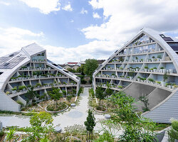 MVRDV shapes bordeaux’s 'la vallée verte' with suncut roofs and a hidden garden